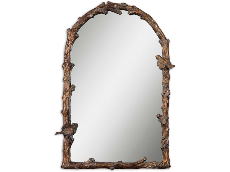 norrwood Uttermost Mirrors Paza Antique Gold Arch Mirror 13774 at Norwood Furniture