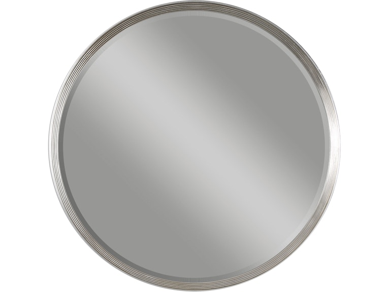 norrwood Uttermost Mirrors Serenza Round Silver Mirror 14547 at Norwood Furniture