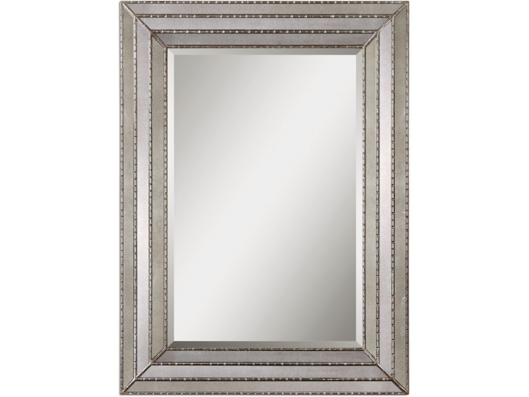 norrwood Uttermost Mirrors Seymour Antique Silver Mirror 14465 at Norwood Furniture