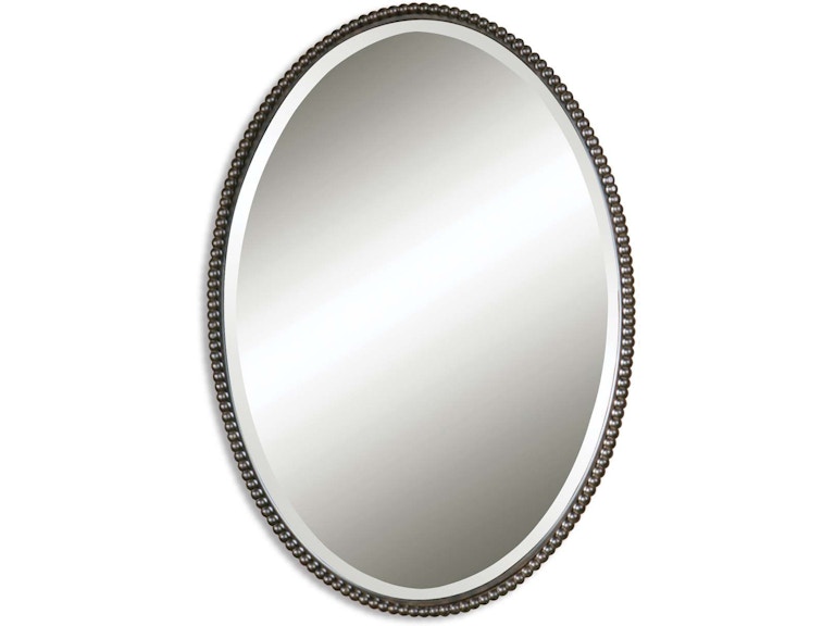 norrwood Uttermost Mirrors Sherise Bronze Oval Mirror 01101 B at Norwood Furniture