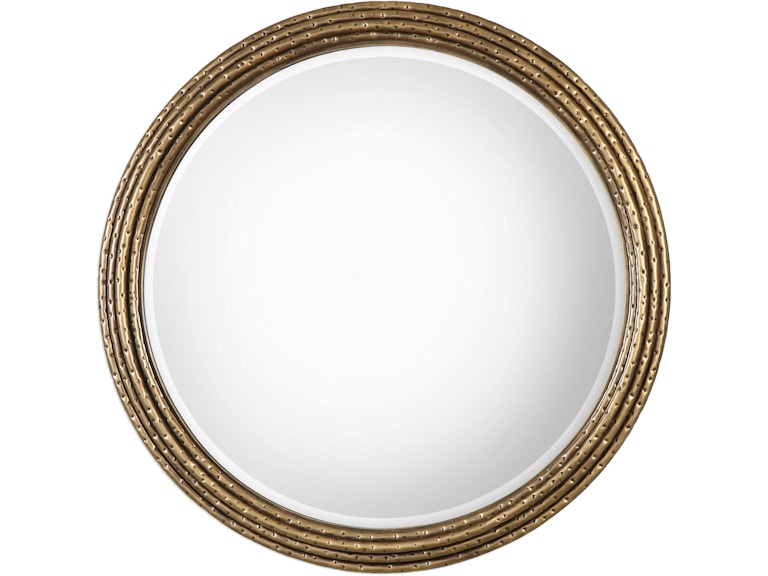 norrwood Uttermost Mirrors Spera Round Gold Mirror 09183 at Norwood Furniture