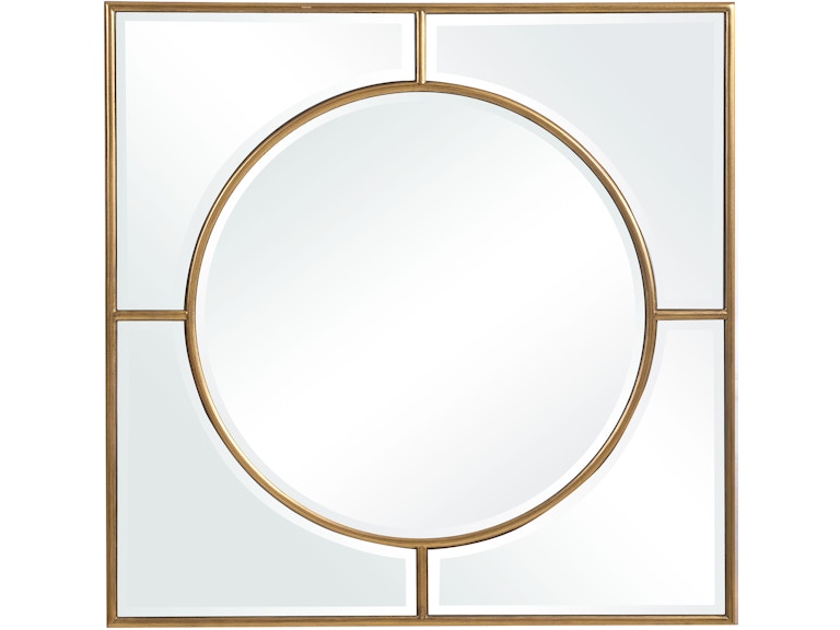 norrwood Uttermost Mirrors Stanford Gold Square Mirror 09673 at Norwood Furniture