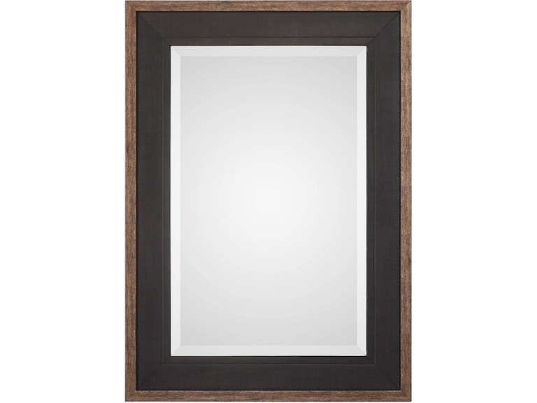 norrwood Uttermost Mirrors Staveley Rustic Black Mirror 09377 at Norwood Furniture