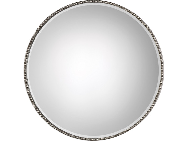 norrwood Uttermost Mirrors Stefania Beaded Round Mirror 09252 at Norwood Furniture