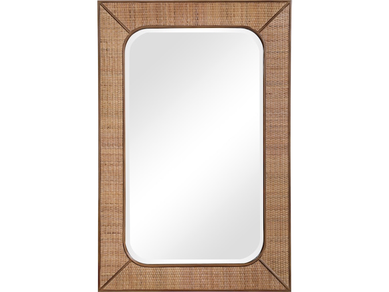 norrwood Uttermost Mirrors Tahiti Rattan Mirror 09687 at Norwood Furniture