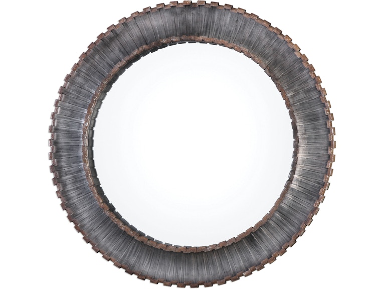 norrwood Uttermost Mirrors Tanaina Silver Round Mirror 09175 at Norwood Furniture