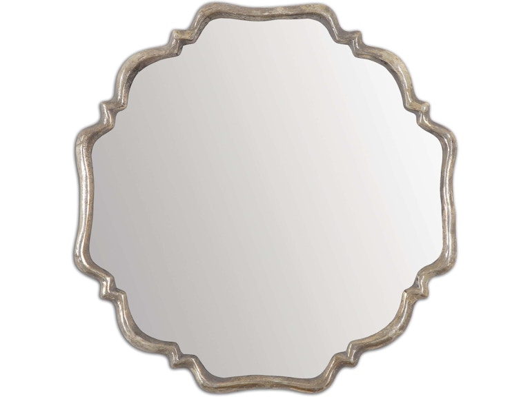 norrwood Uttermost Mirrors Valentia Silver Mirror 12849 at Norwood Furniture