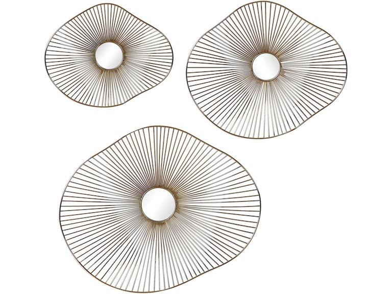 norrwood Uttermost Wall Decor Avarie Gold Metal Wall Art Set/3 04182 at Norwood Furniture
