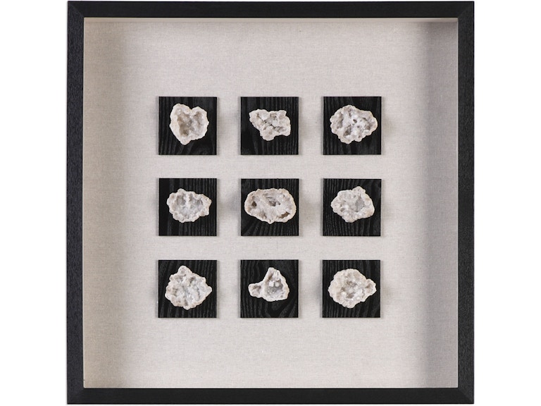 norrwood Uttermost Wall Decor Geode Linen Shadow Box 04080 at Norwood Furniture