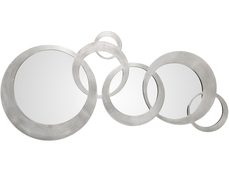 norrwood Uttermost Wall Decor Odiana Silver Rings Modern Mirror 09303 at Norwood Furniture