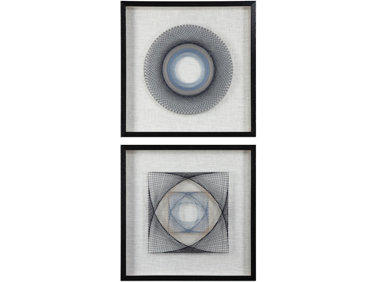 norrwood Uttermost Wall Decor String Duet Geometric Art Set/2 04111 at Norwood Furniture