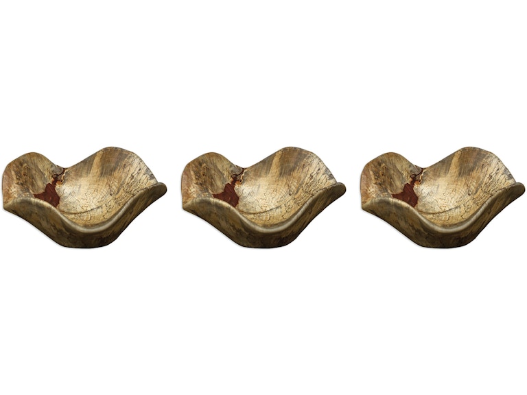 norrwood Uttermost Wall Decor Tamarine Wood Wall Art Set/3 04107 at Norwood Furniture