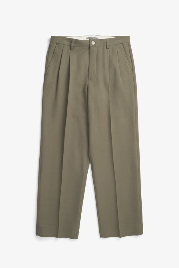 Norse Projects Benn Relaxed Cavalry Cotton Wool Pleated Trouser