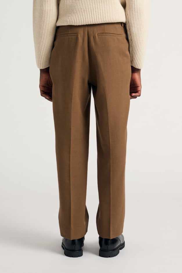 Norse Projects Benn Relaxed Cavalry Cotton Wool Pleated Trouser
