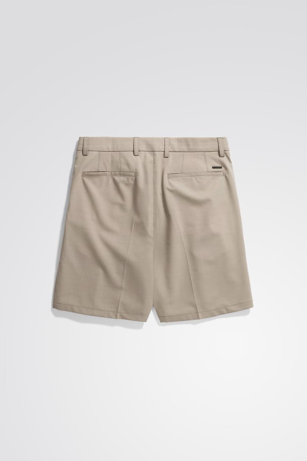Norse Projects Benn Relaxed Light Wool Pleated Short
