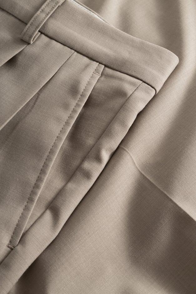 Norse Projects Benn Relaxed Light Wool Pleated Short