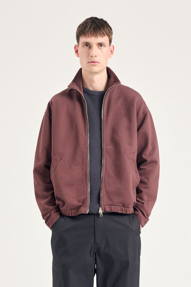 norse projects Bjorn Relaxed Organic Loopback Track Jacket