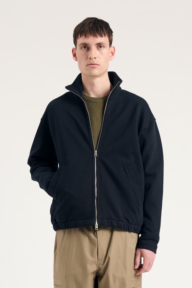norse projects Bjorn Relaxed Organic Loopback Track Jacket
