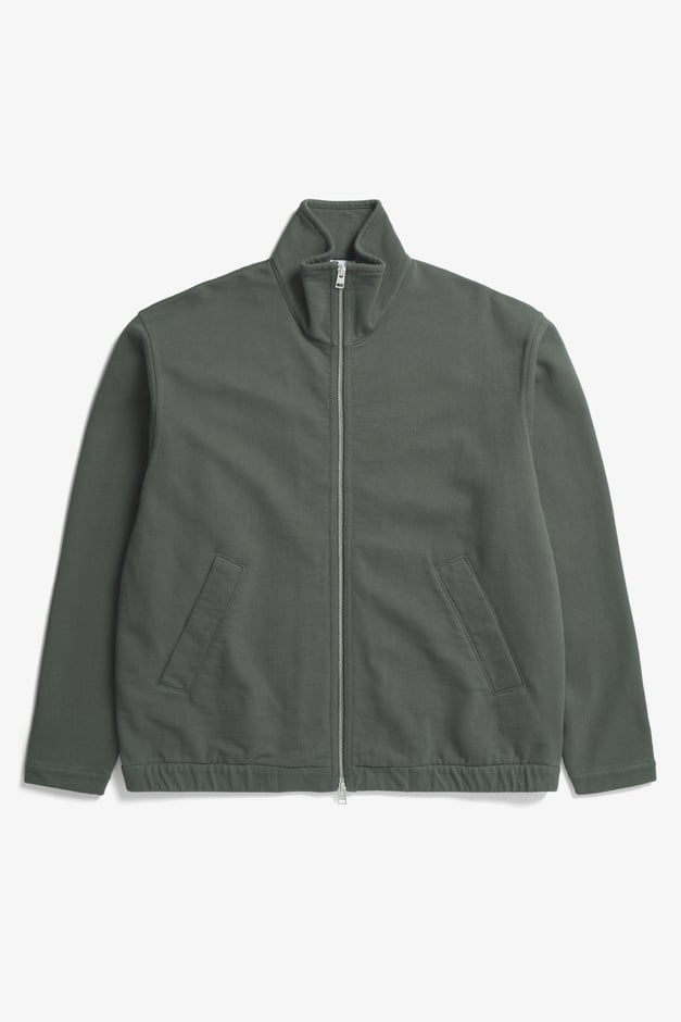 norse projects Bjorn Relaxed Organic Loopback Track Jacket