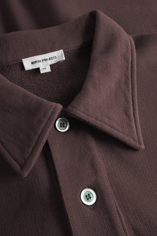 Norse Projects Fraser Relaxed Organic Loopback LS Polo