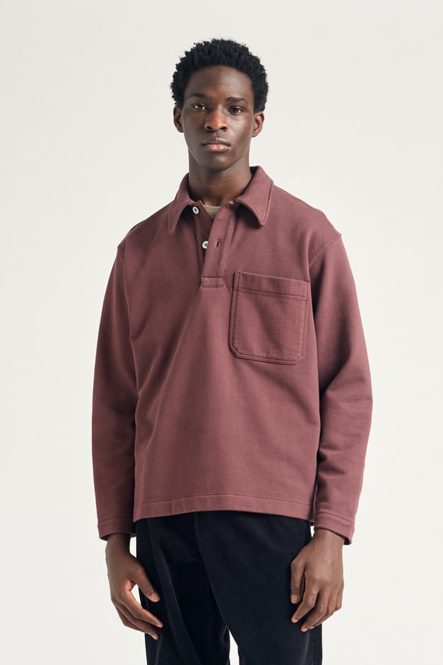 norse projects Fraser Relaxed Organic Loopback LS Polo