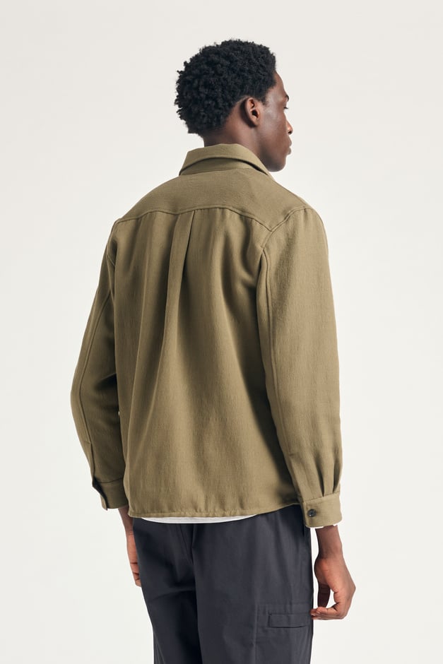 Norse Projects Hjalmer Cavalry Cotton Wool Over Shirt