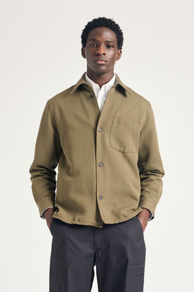 norse projects Hjalmer Cavalry Cotton Wool Over shirt