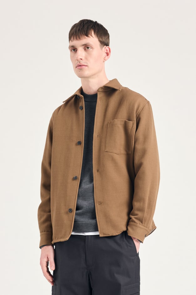 norse projects Hjalmer Cavalry Cotton Wool Overshirt