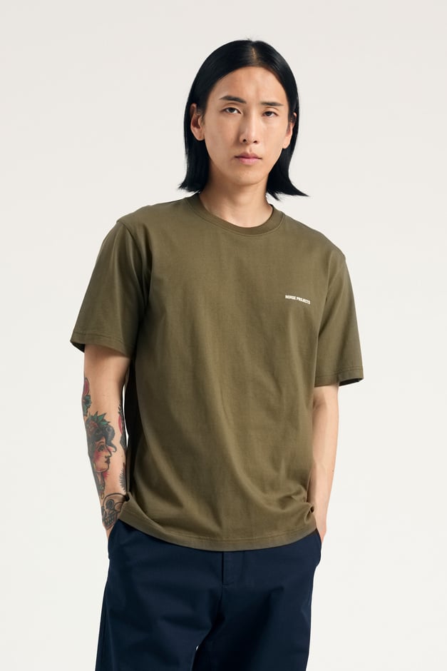 Norse Projects Johannes Organic Norse Logo Print T-shirt