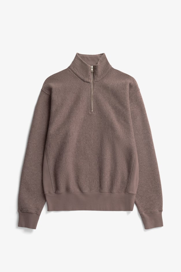 Norse Projects Ketel Relaxed Cotton Wool Half Zip Sweatshirt