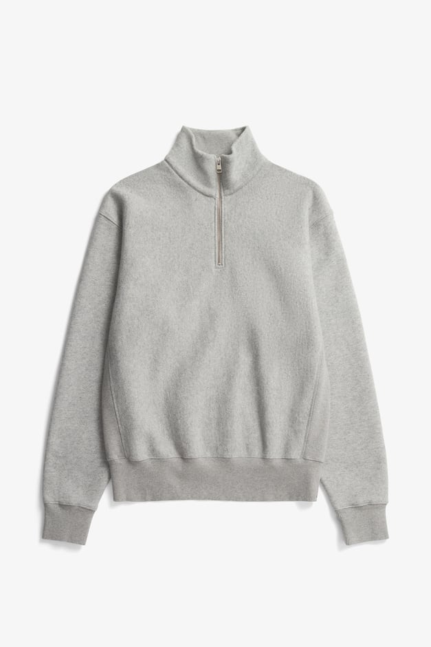 Norse Projects Ketel Relaxed Cotton Wool Half Zip Sweatshirt