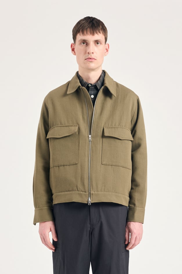 norse projects Aksel Cavalry Cotton Wool Jacket