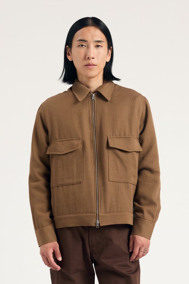 norse projects Aksel Cavalry Cotton Wool Jacket