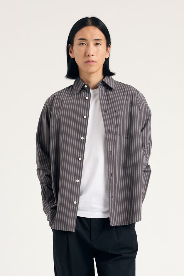 norse projects Algot Poplin Stripe Shirt