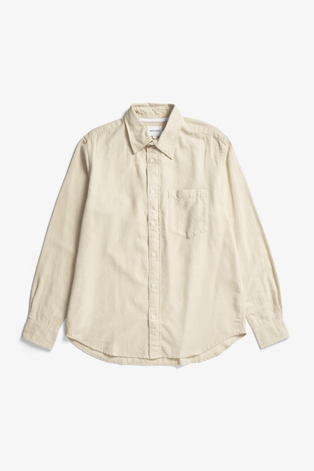 norse projects Algot Relaxed Cotton Linen Shirt