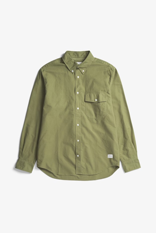 norse projects Algot Relaxed Overdyed Oxford Shirt