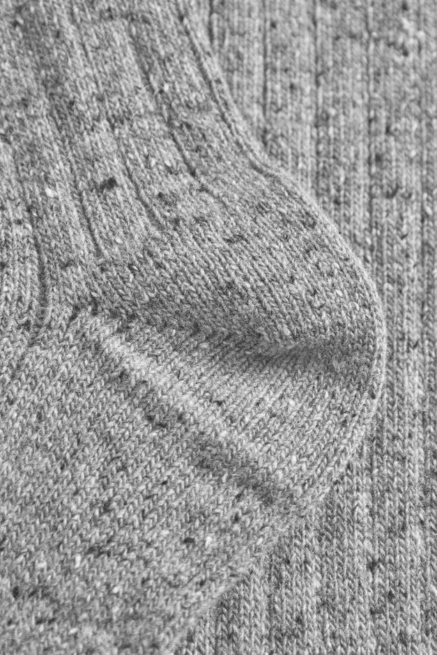 Norse Projects Bjarki Neps Wool Rib Sock