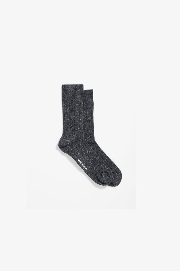 Norse Projects Bjarki Neps Wool Rib Sock
