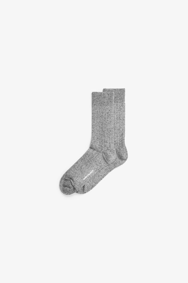 norse projects Bjarki Neps Wool Rib Sock