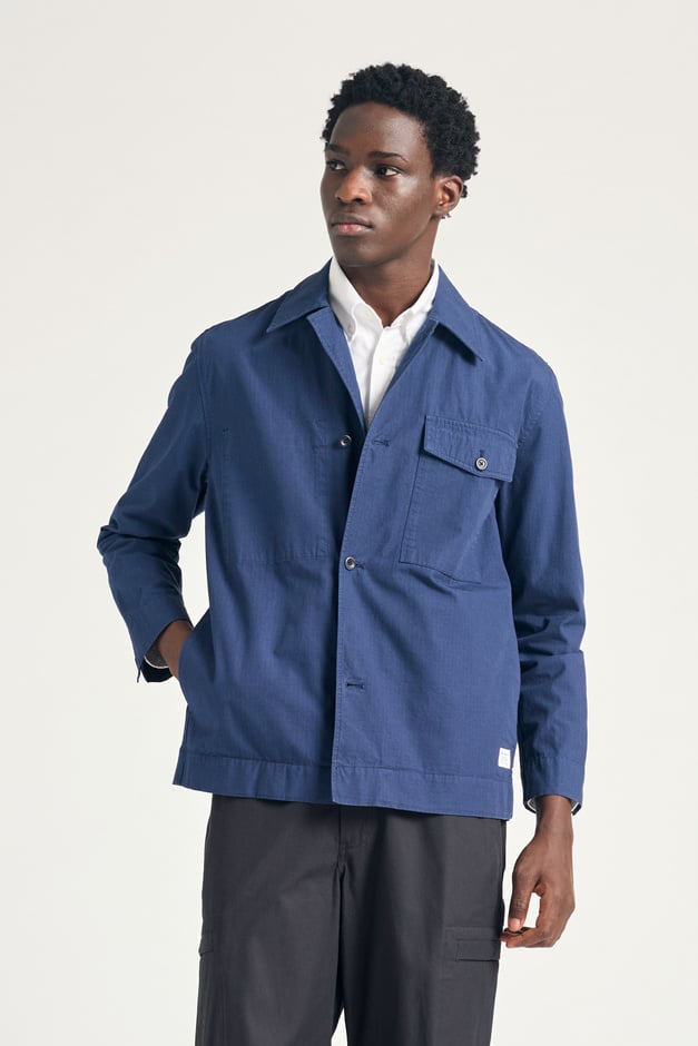 norse projects Folke Cotton Ripstop Overshirt