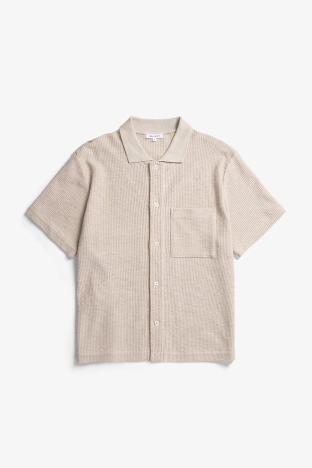 norse projects Gustav Crochet Jersey Shirt