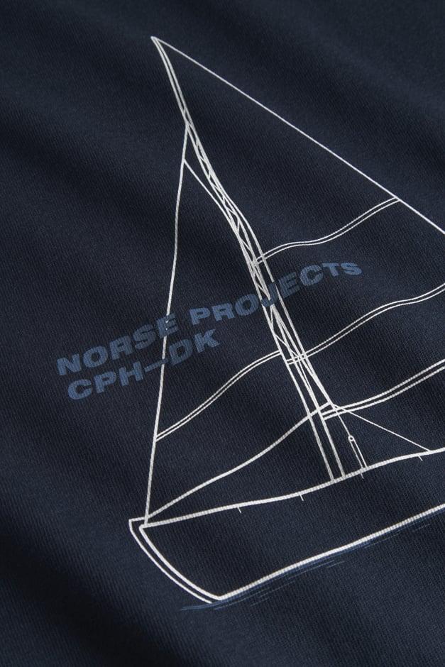 Norse Projects Holger Organic Boat Print T-Shirt