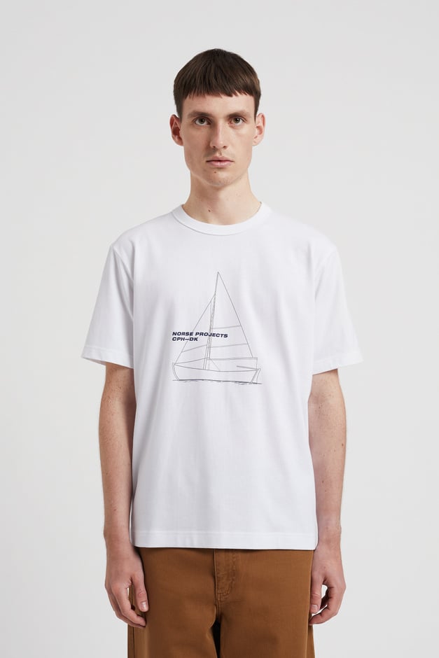 Norse Projects Holger Organic Boat Print T-Shirt