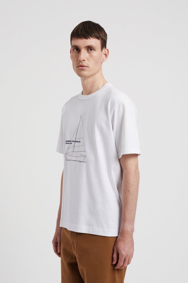 Norse Projects Holger Organic Boat Print T-Shirt