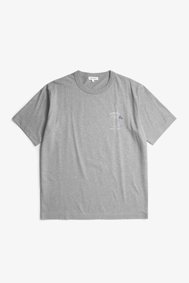 norse projects Holger Organic Globe Print T-Shirt