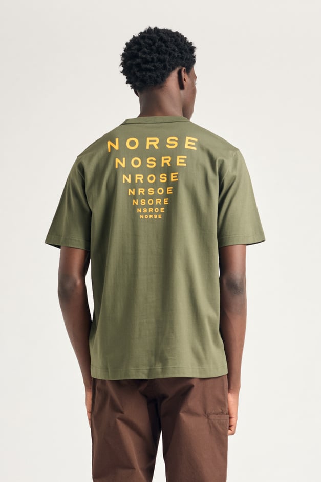 norse projects Holger Organic Optic Print T-shirt