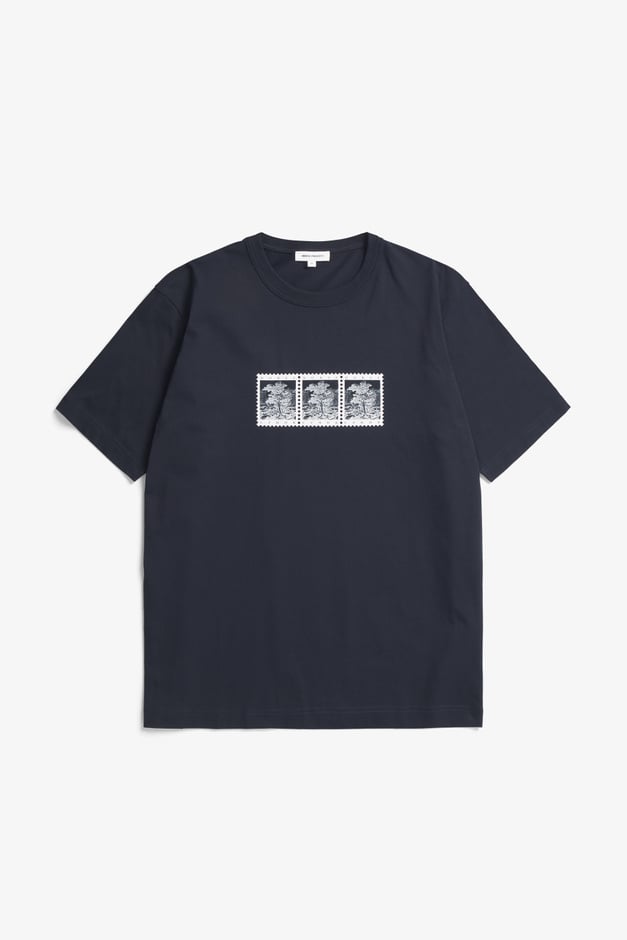 norse projects Holger Post Stamp Print T-Shirt