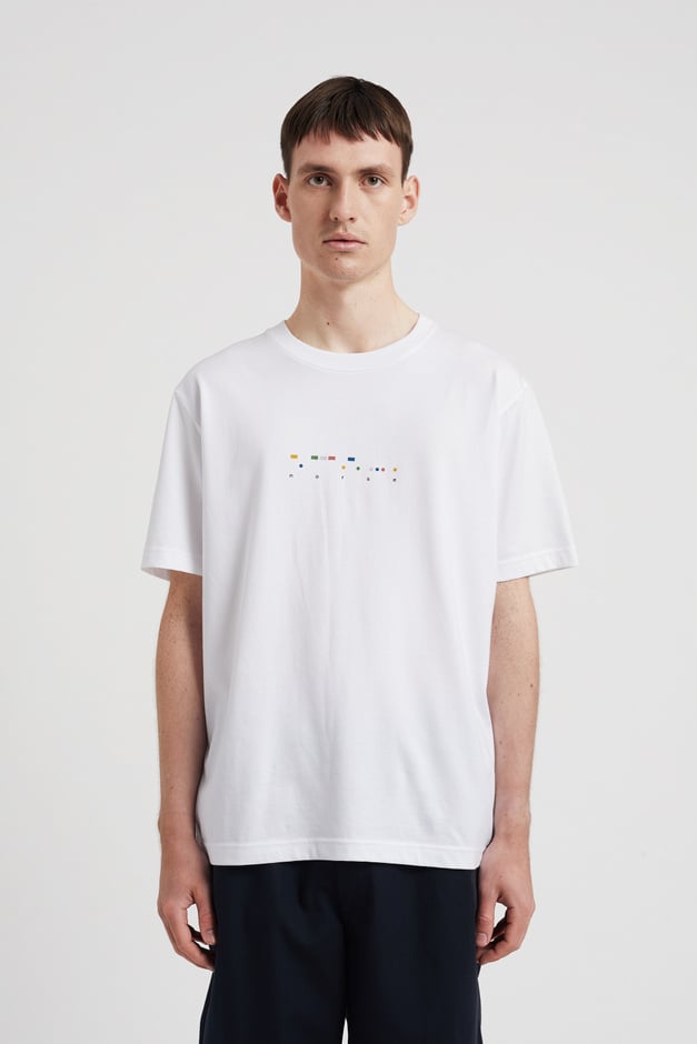 Norse Projects Johannes Organic Code Print T-shirt