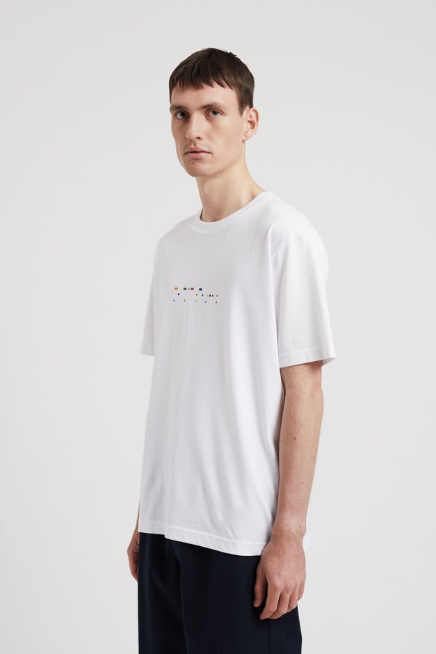 Norse Projects Johannes Organic Code Print T-shirt