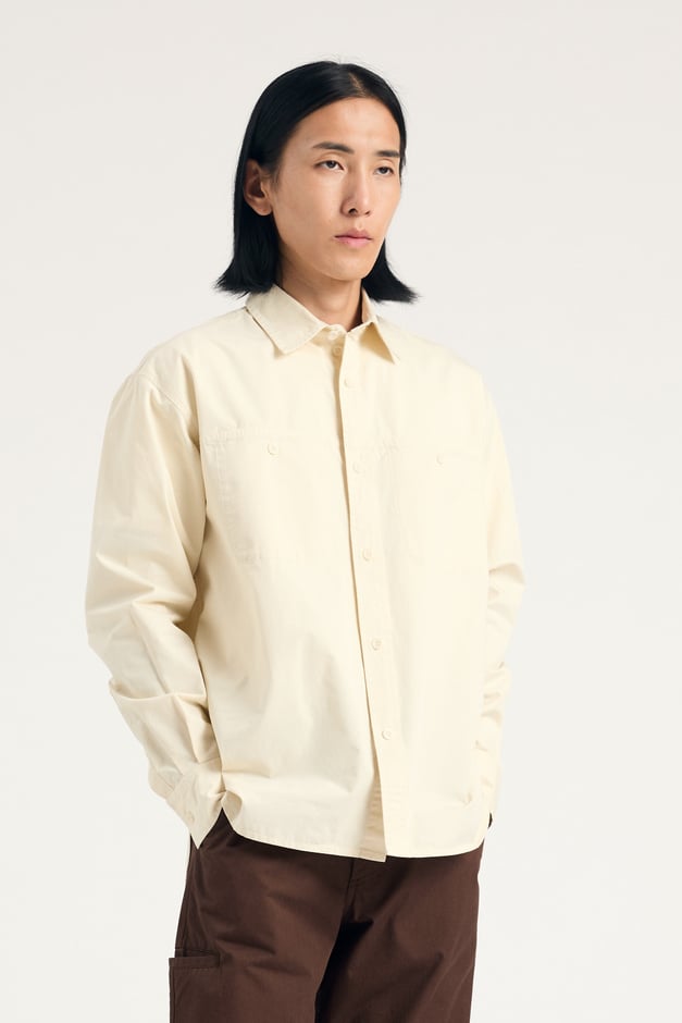 norse projects Julius Mineral Dyed Oversize Shirt
